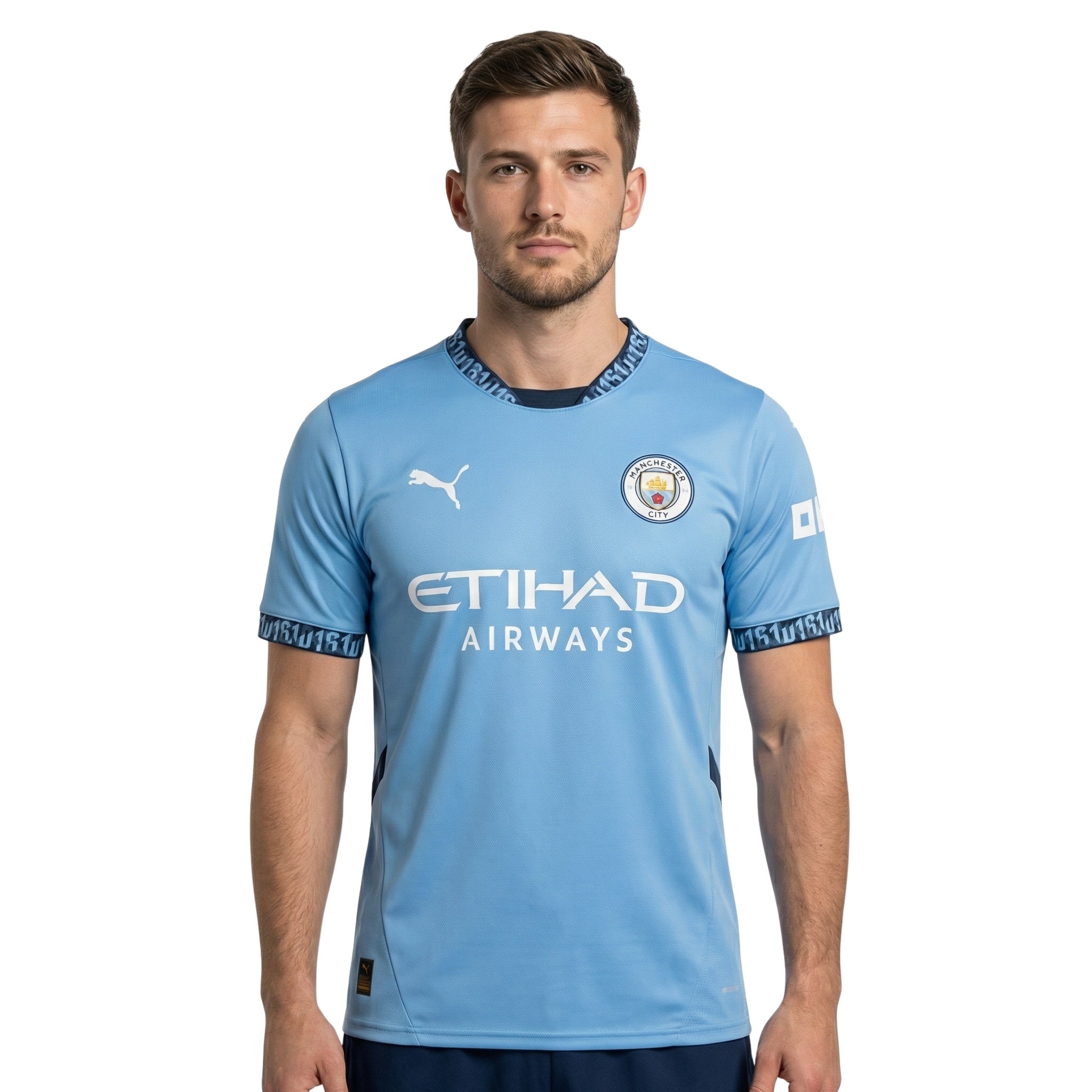 Manchester City Domicile 24/25 - Vue de dos