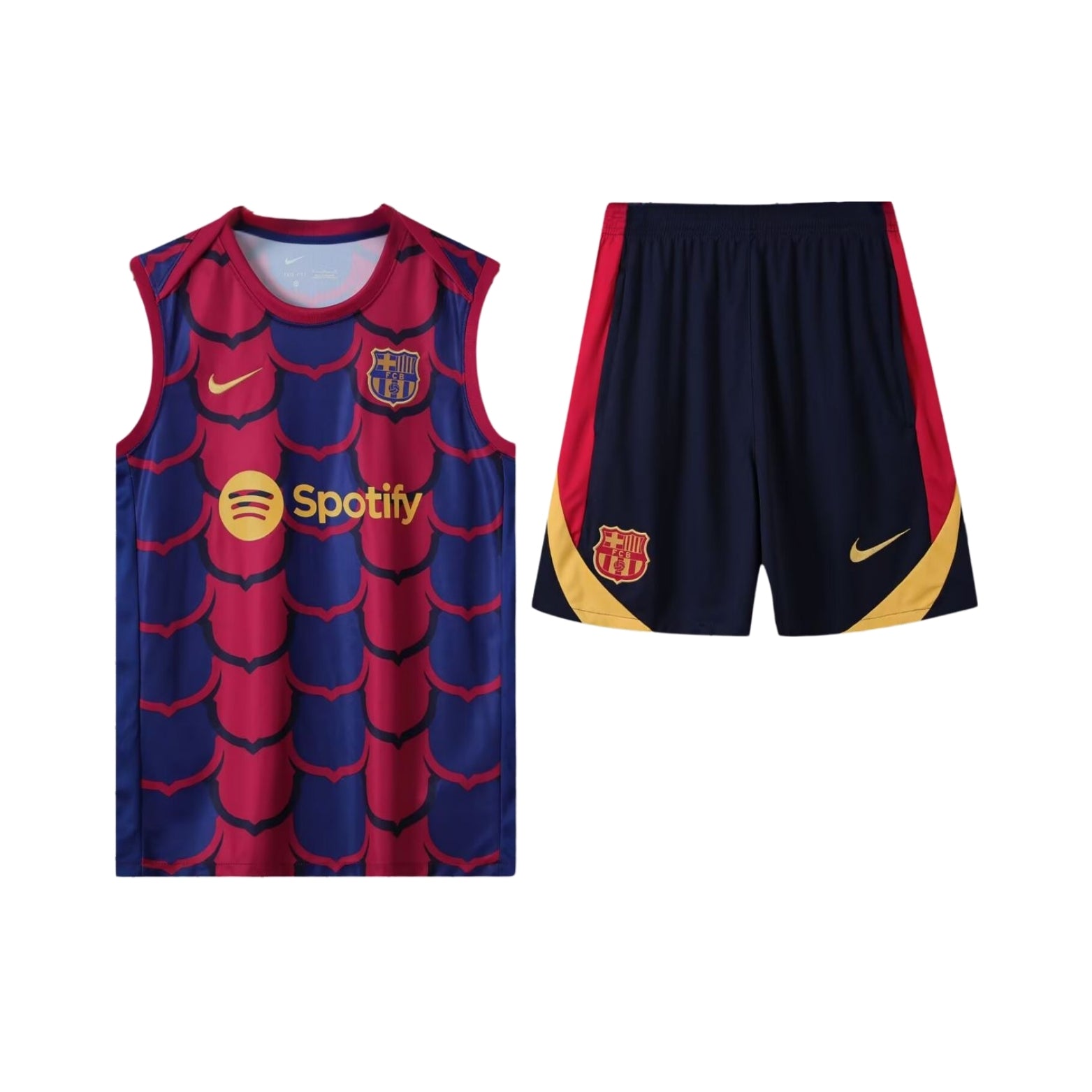 Barcelone 25/26 - Équipement de Entraînement - Manches Cava - Vue de face