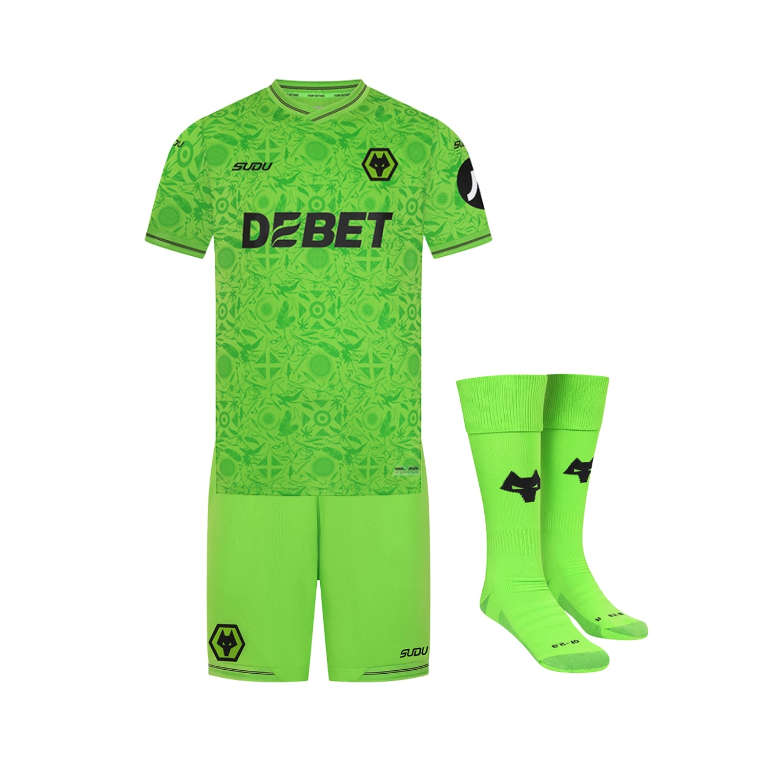 Kit - Wolves Gardiens de But 25/26 - Vue de face
