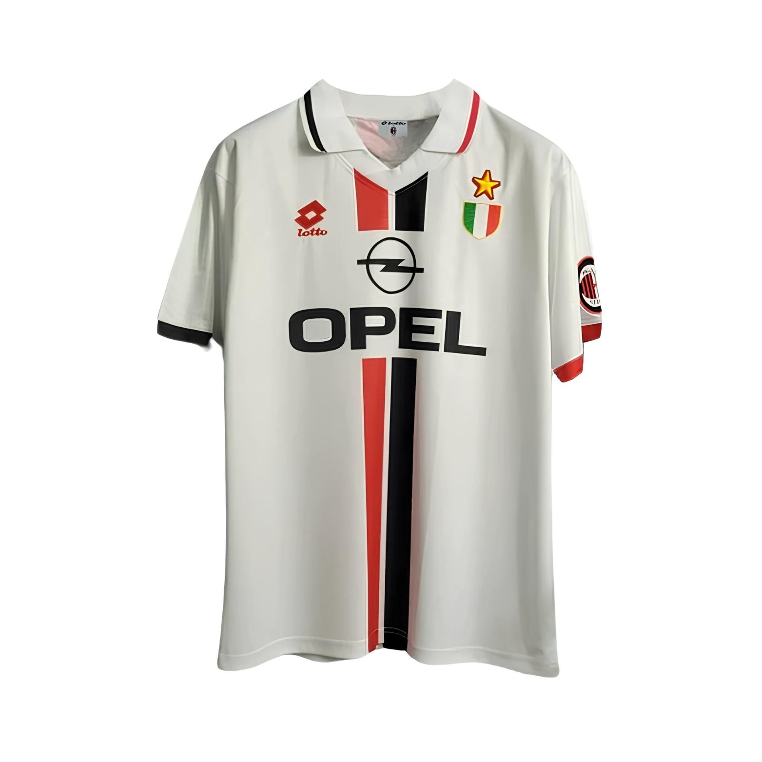 AC Milan Extérieur 95/96 - Vue rapprochée