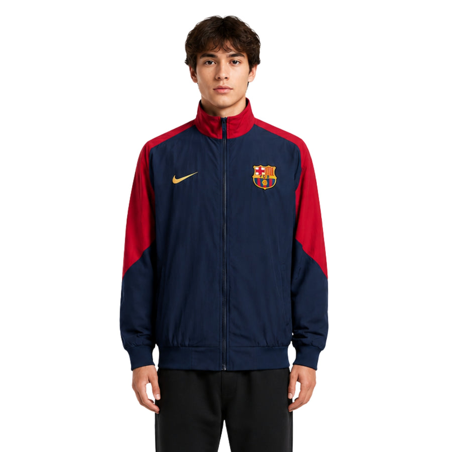 Coupe-Vent - Barcelone 26/27 - Bleu Marine et Rouge