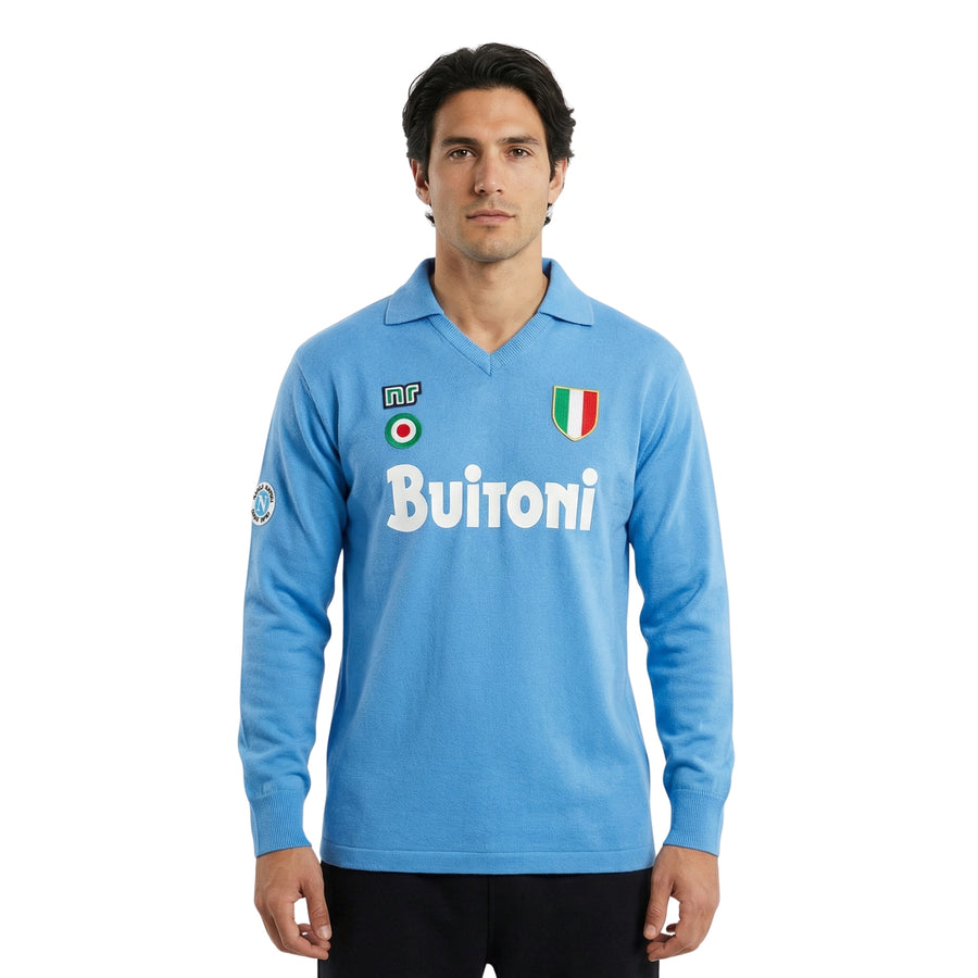 Napoli Home 87/88 - Long Sleeve