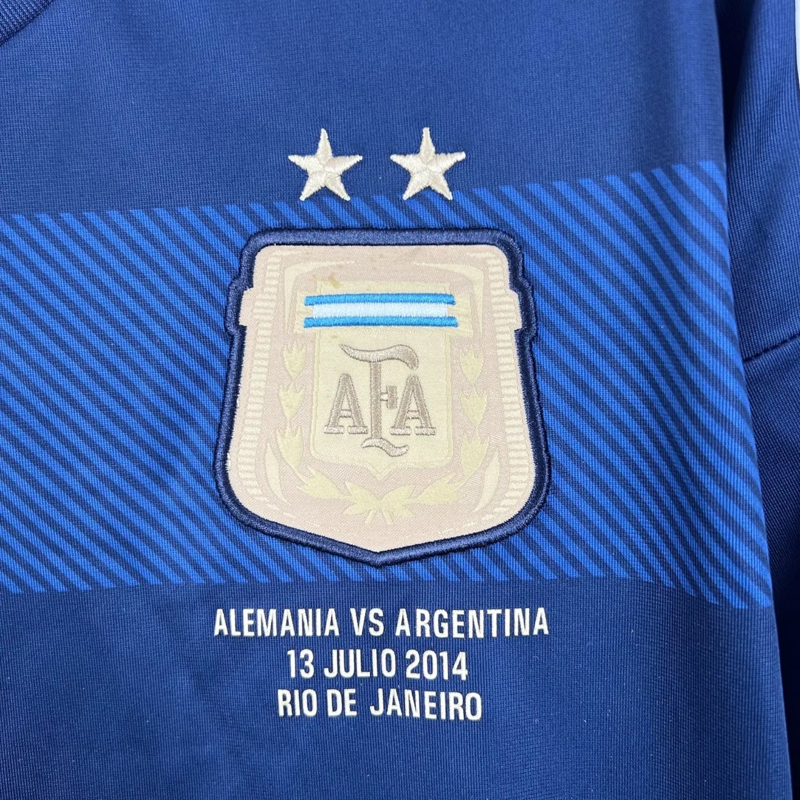 Argentine Extérieur 14/15 - Manches Longues - Finale de la Coupe du Monde - Détail