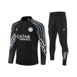 PSG 25/26 - Survêtement - 1/2 Zip - Noir et Blanc