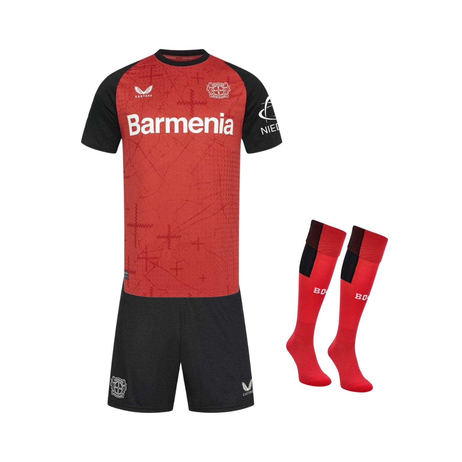 Kit - Bayer 04 Leverkusen Domicile 24/25 - Vue de face