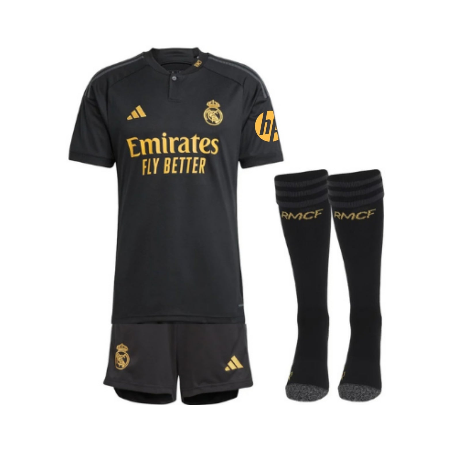 Kit - Real Madrid Troisième 23/24 - Symbole HP inclus - Vue de face