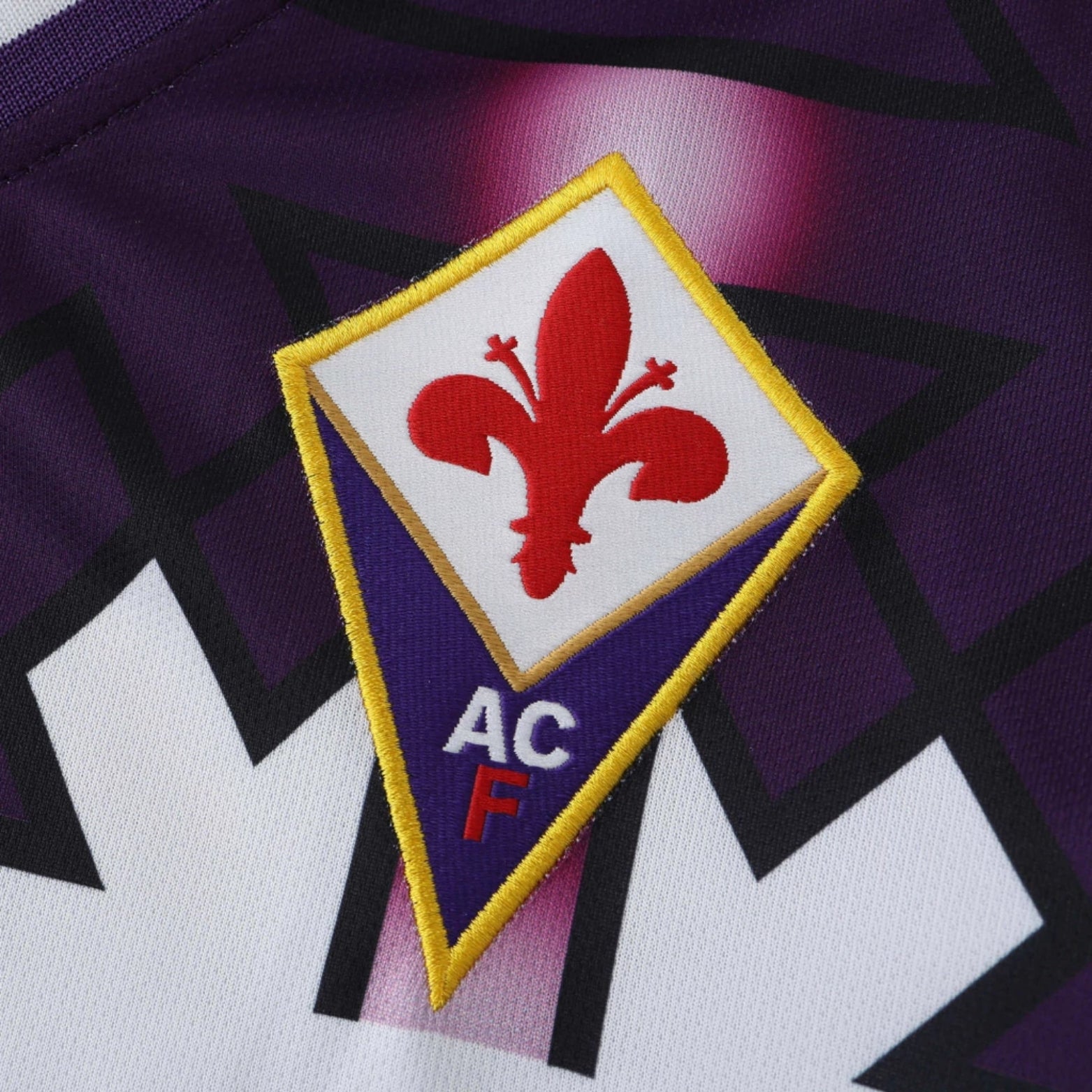Fiorentina Extérieur 92/93 - Manches Longues - Vue rapprochée