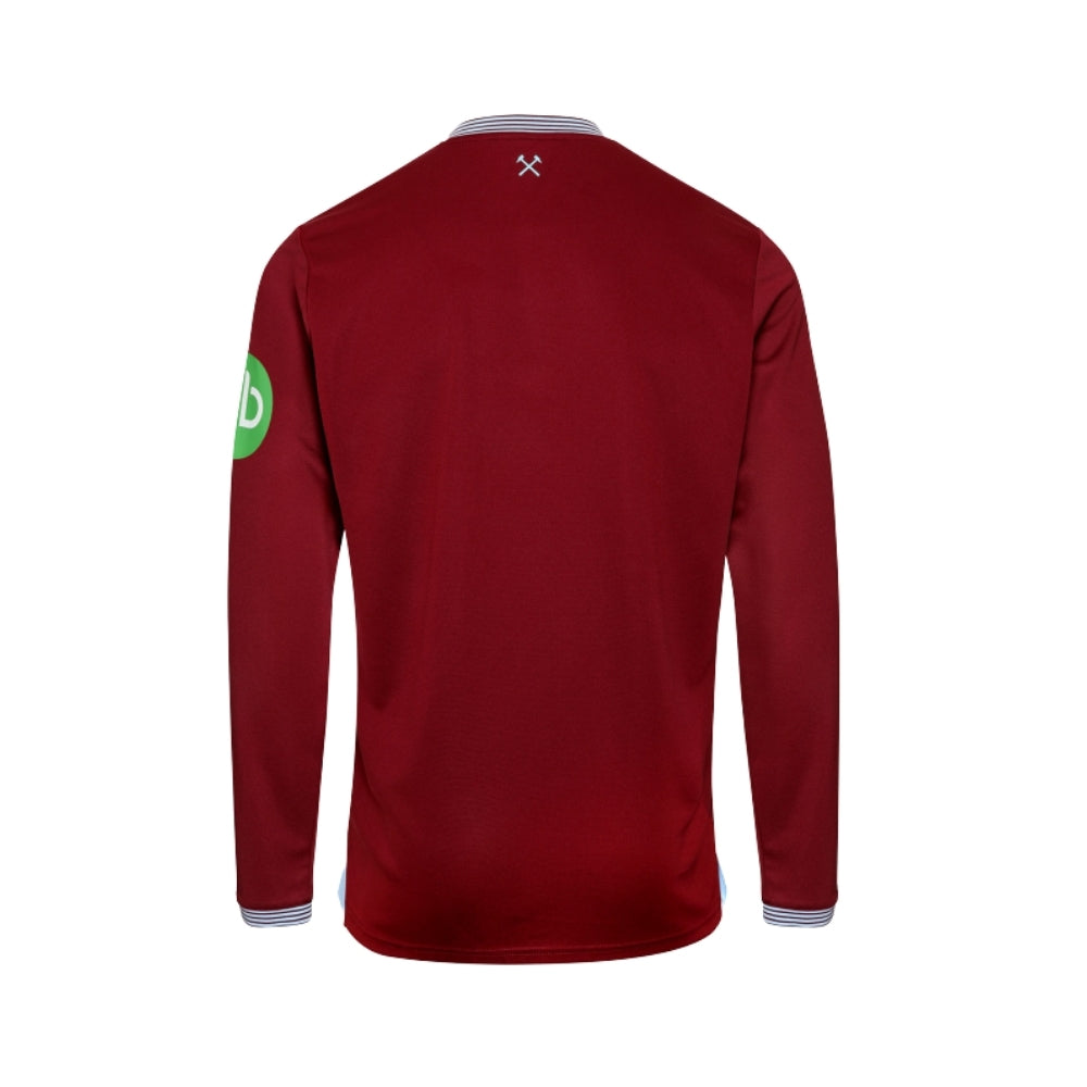 West Ham United Domicile 25/26 - Manches Longues - Vue de dos