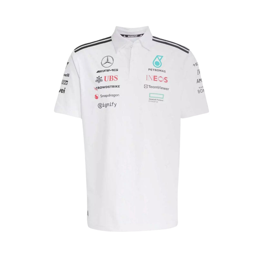 Mercedes AMG Petronas F1 2025 Polo - White
