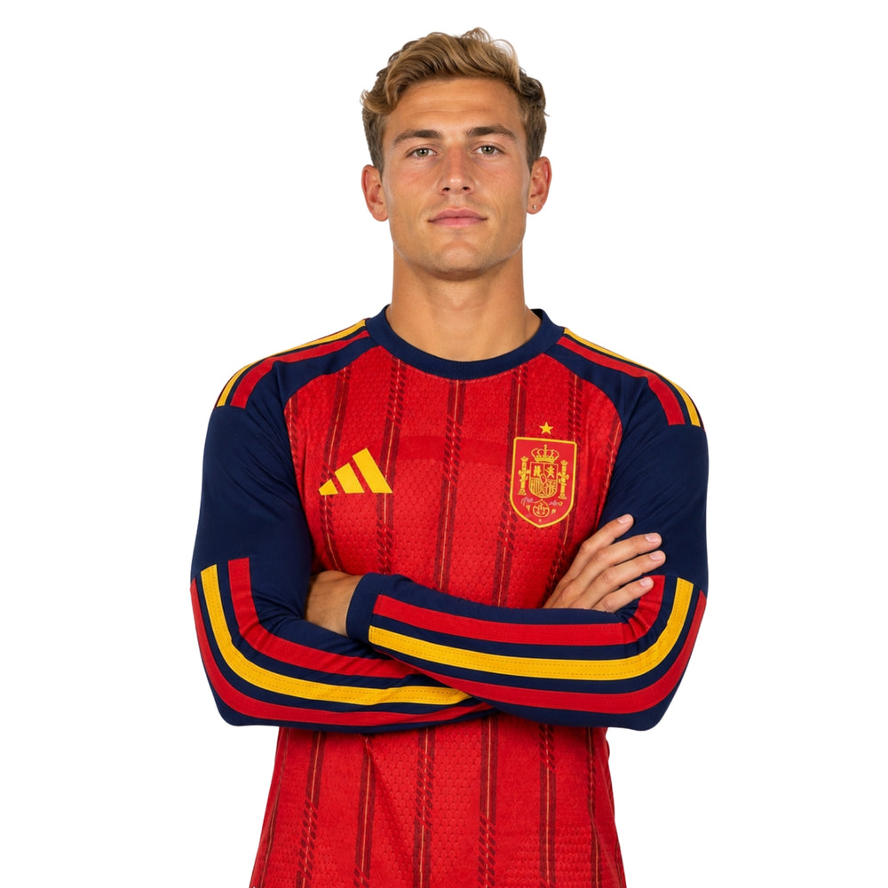 Spain Home 26/27 - 2026 World Cup - Long Sleeves - Player Version