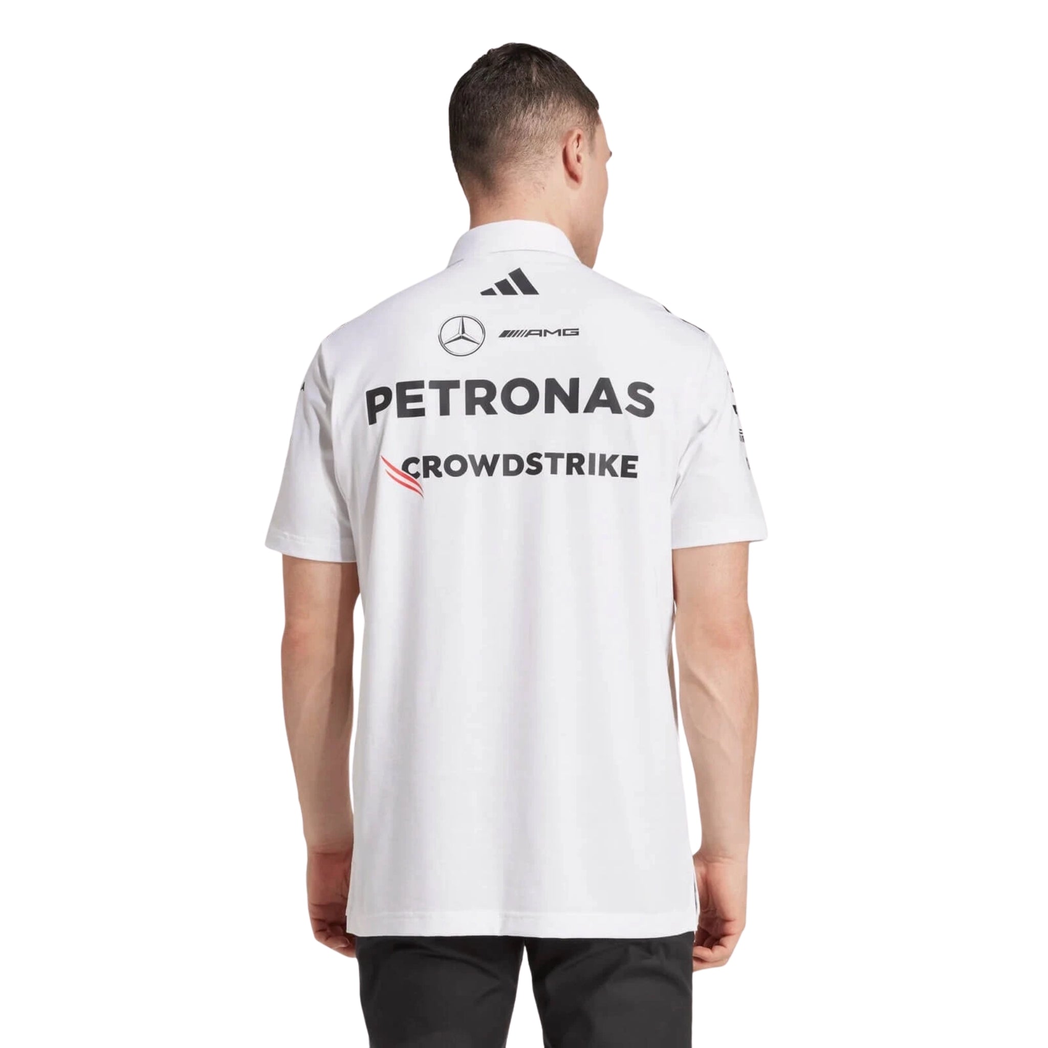 Polo Mercedes AMG Petronas F1 2025 - Blanc - Vue de dos