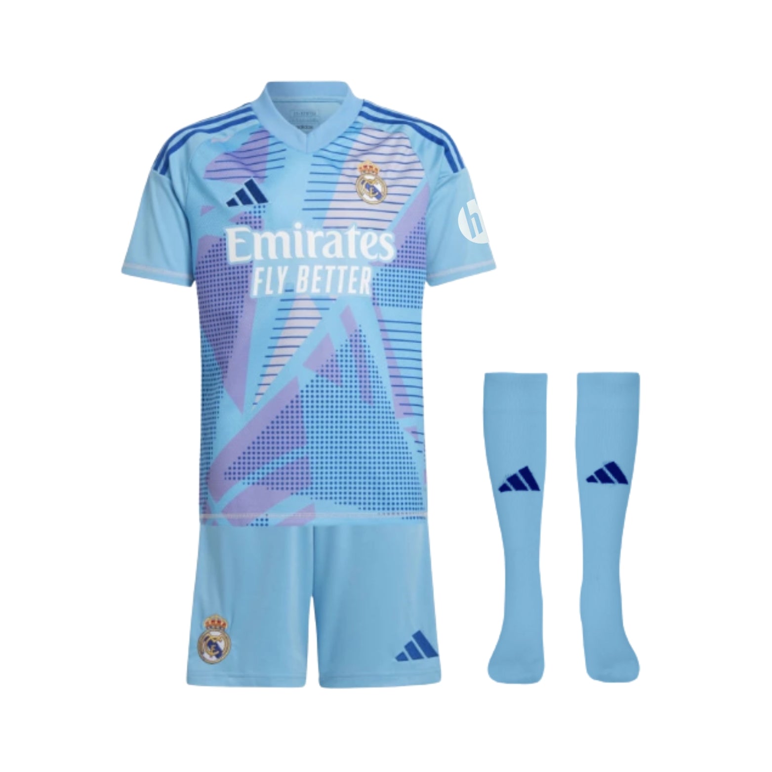 Kit - Real Madrid Gardien de But 24/25 - Symbole HP inclus - Vue de face