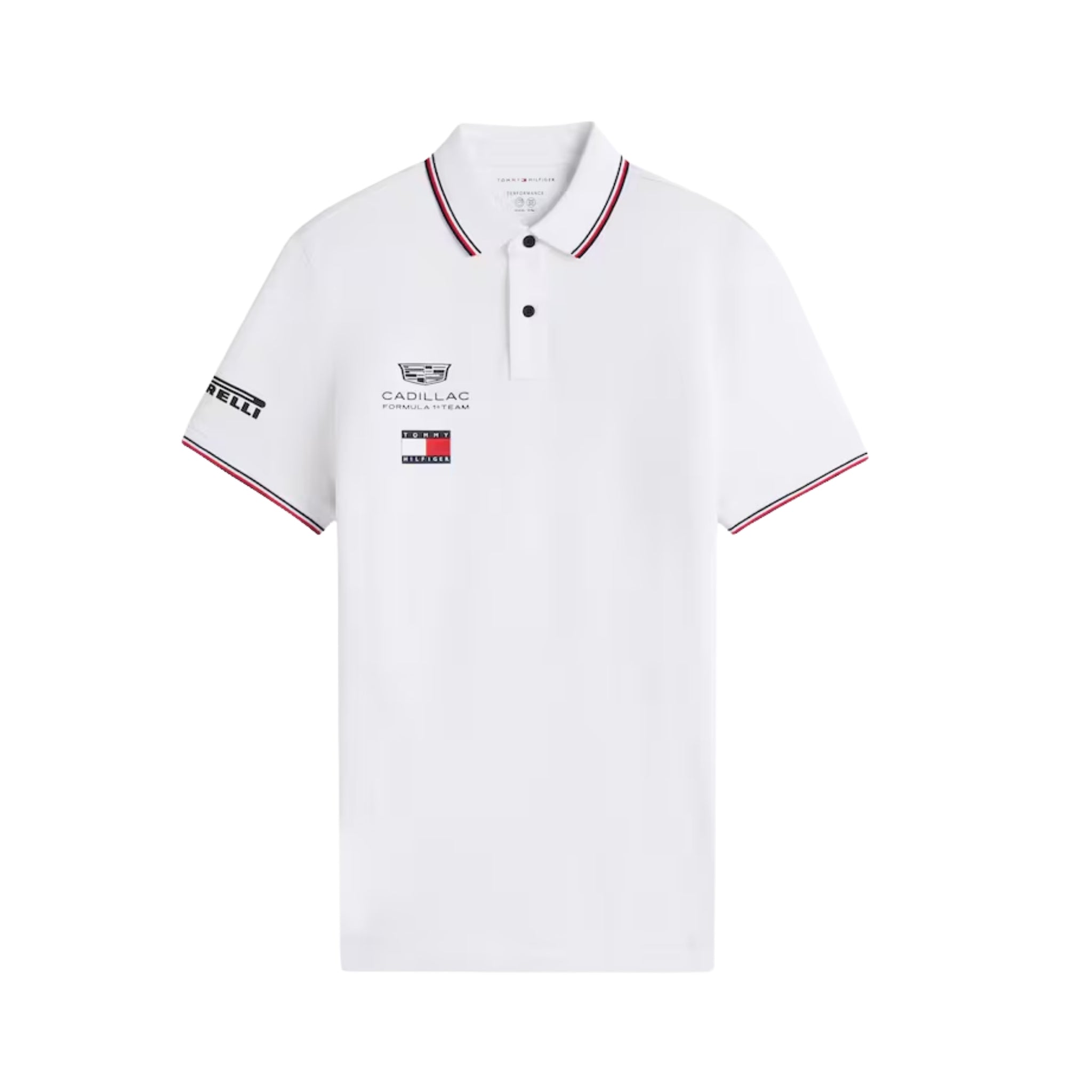Polo Shirt Cadillac F1 2026 - Blanc - Vue de face