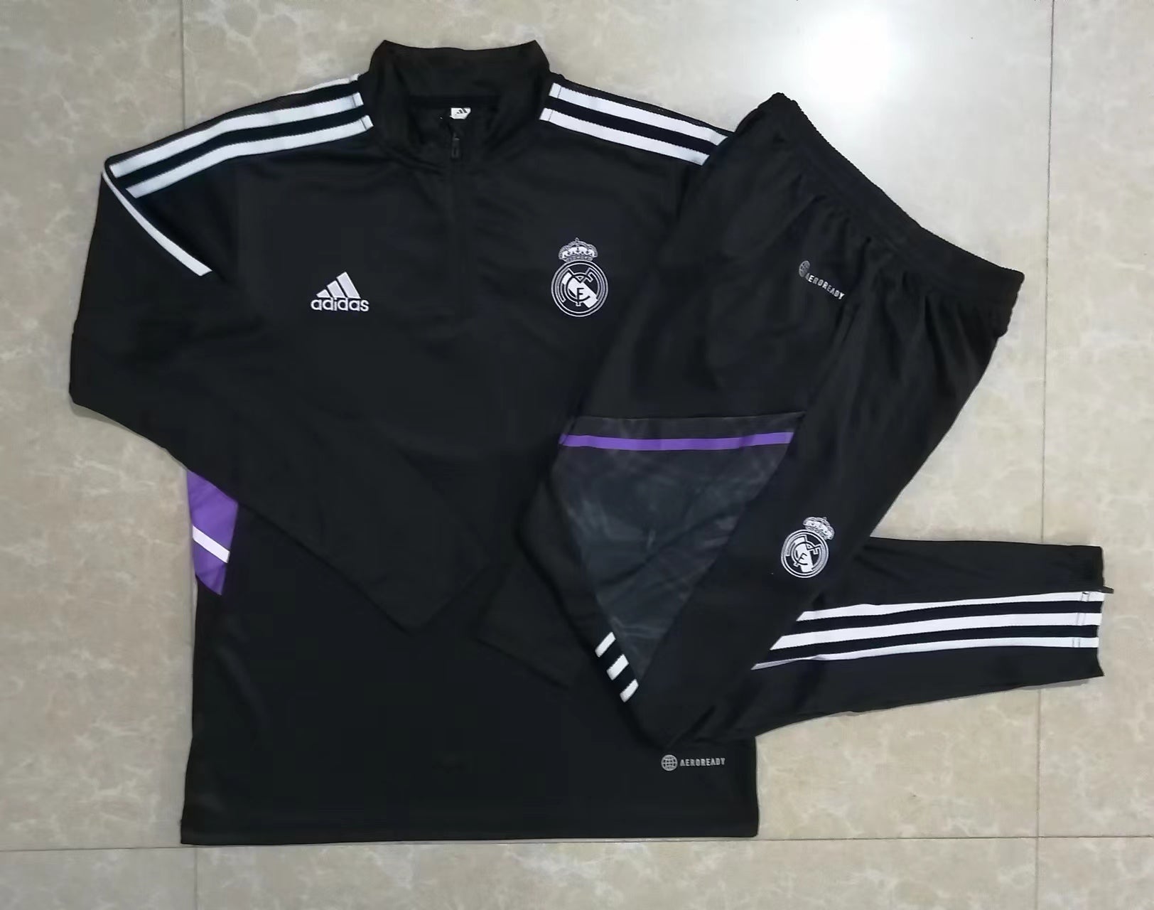 Real Madrid - Survêtement - 1/2 Zip - Détail
