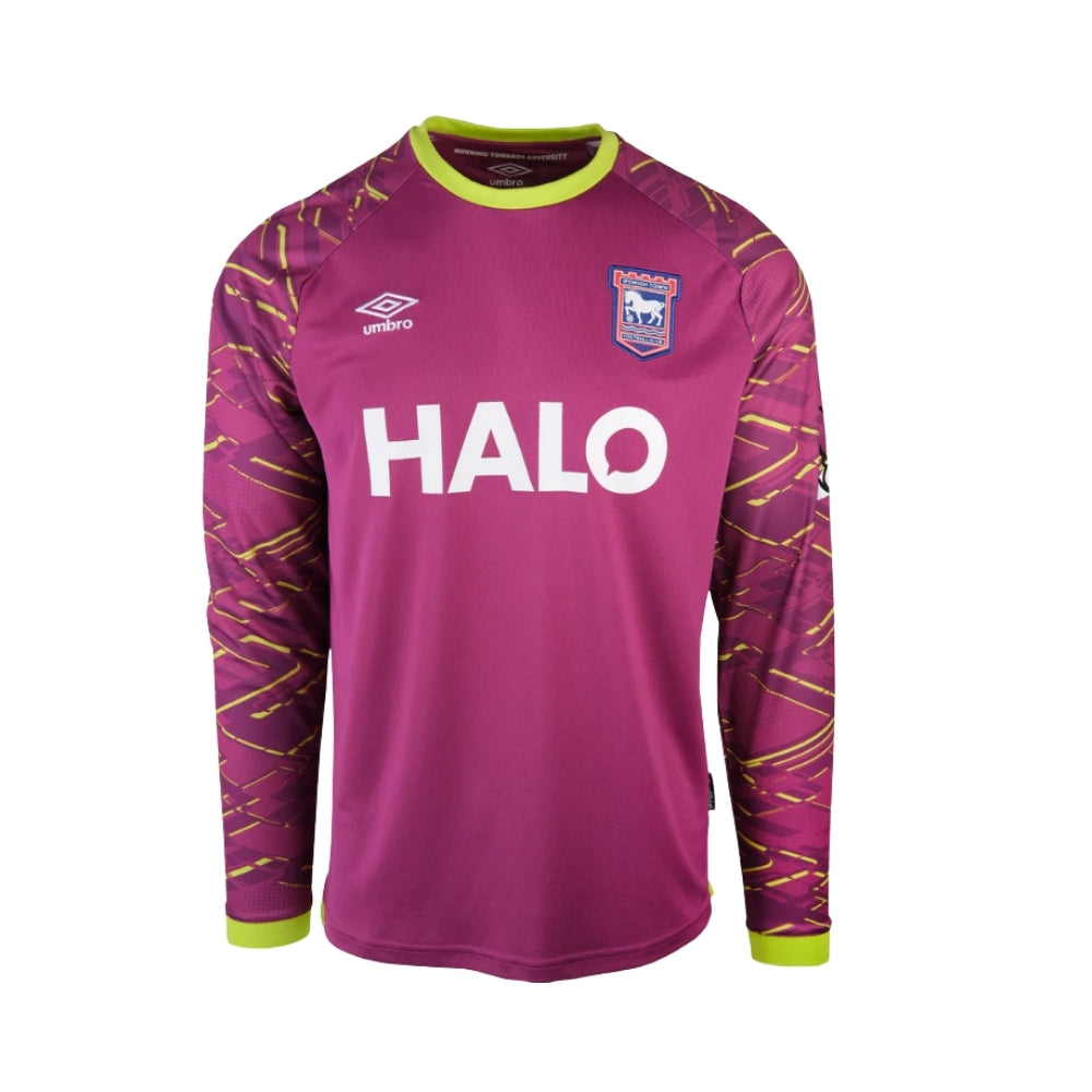 Ipswich Town F.C Gardiens de But 25/26 - Manches Longues - Vue de face