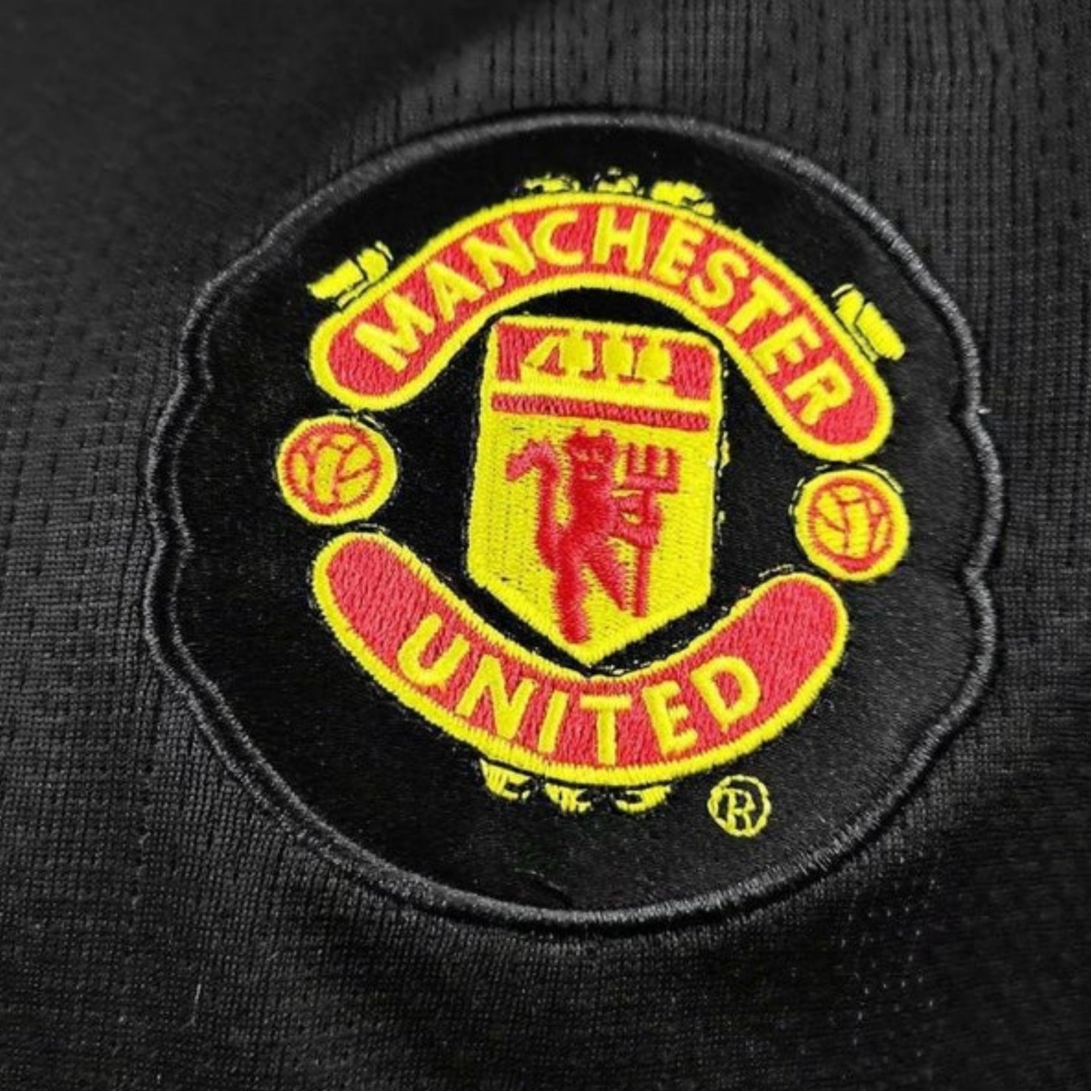Manchester United Extérieur 07/08 - Manches longues - Porté