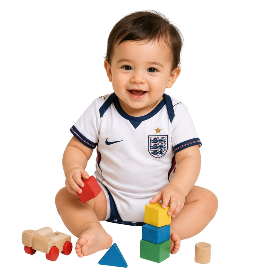 Angleterre - Body Bébé Domicile 26/27 - Coupe du Monde 2026