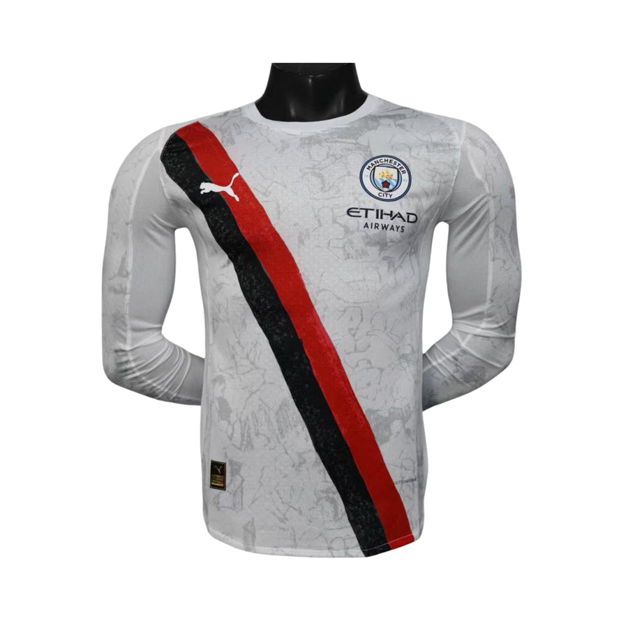 Manchester City Extérieur 25/26 - Manches Longues - Version Joueur