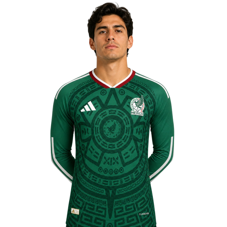 Mexique Domicile 26/27 - Coupe du Monde 2026 - Manches Longues - Version Joueur
