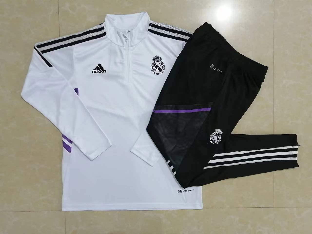 Real Madrid - Survêtement - 1/2 Zip - Détail