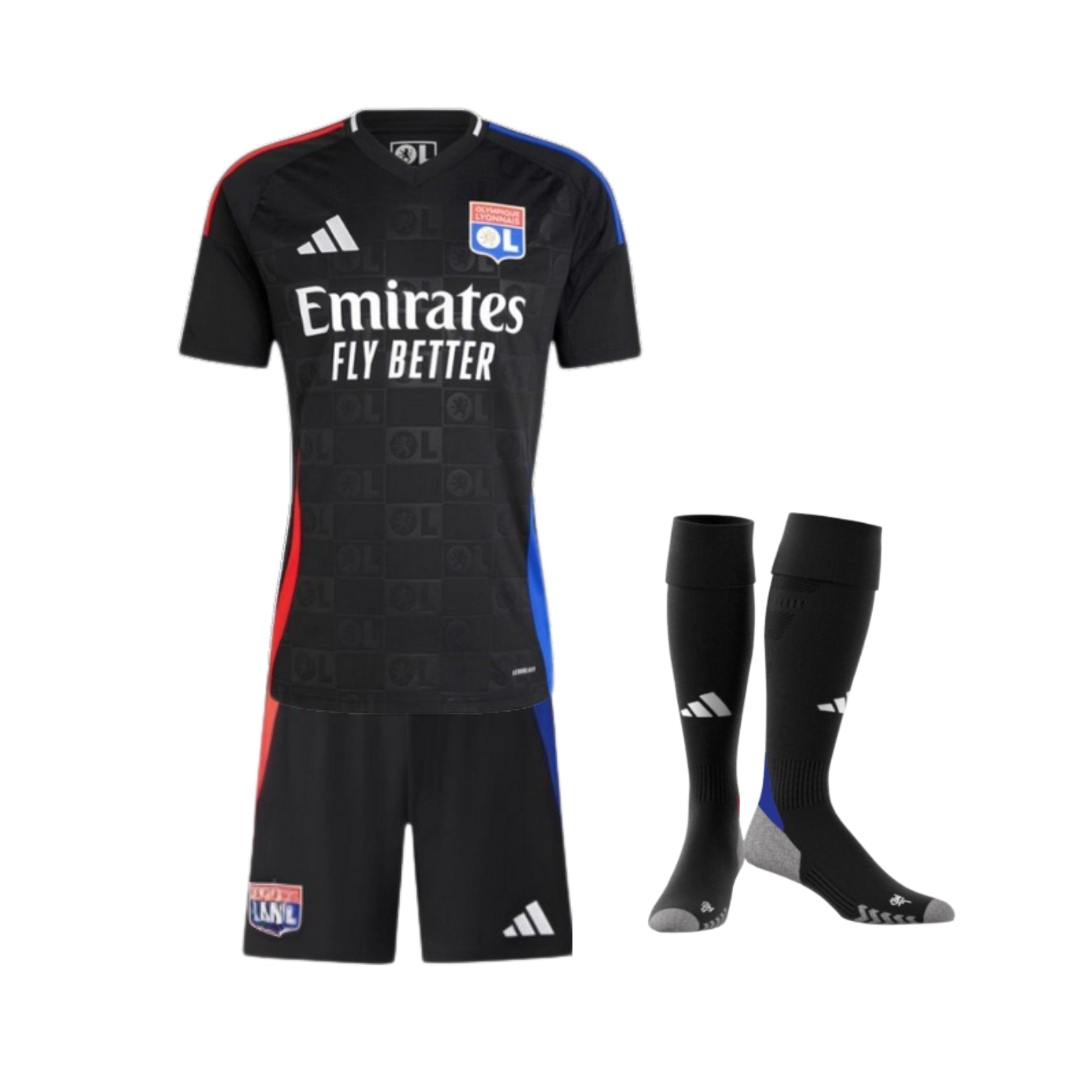 Kit - Olympique Lyonnais Extérieur 24/25 - Vue de face