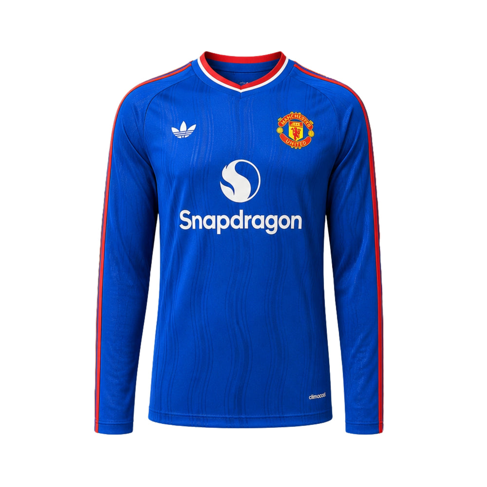 Manchester United Extérieur 25/26 - Manches Longues - Version Joueur