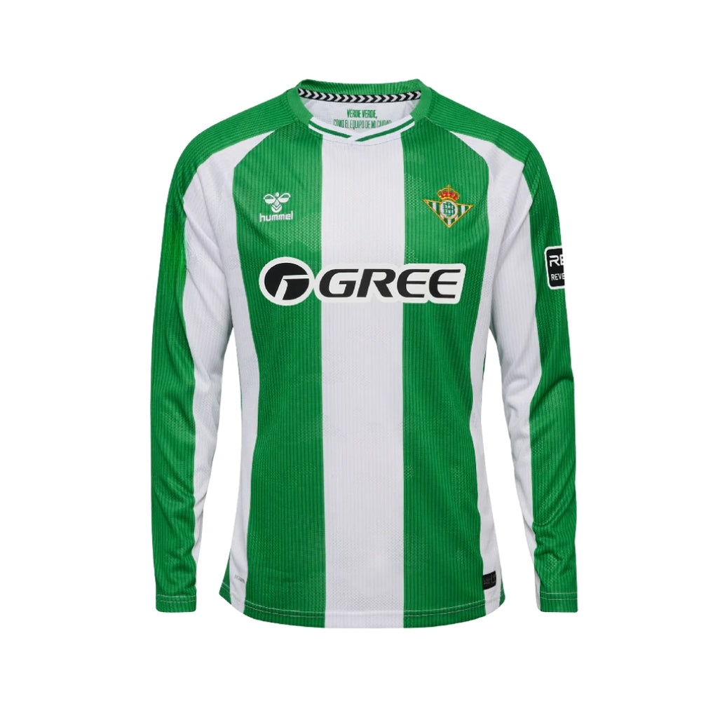 Real Betis Domicile 25/26 - Manches Longues - Vue de face