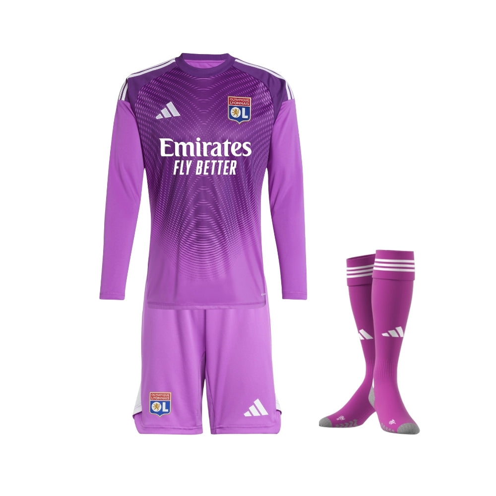 Kit - Olympique Lyonnais Gardiens de But 25/26 - Manches Longues - Vue de face