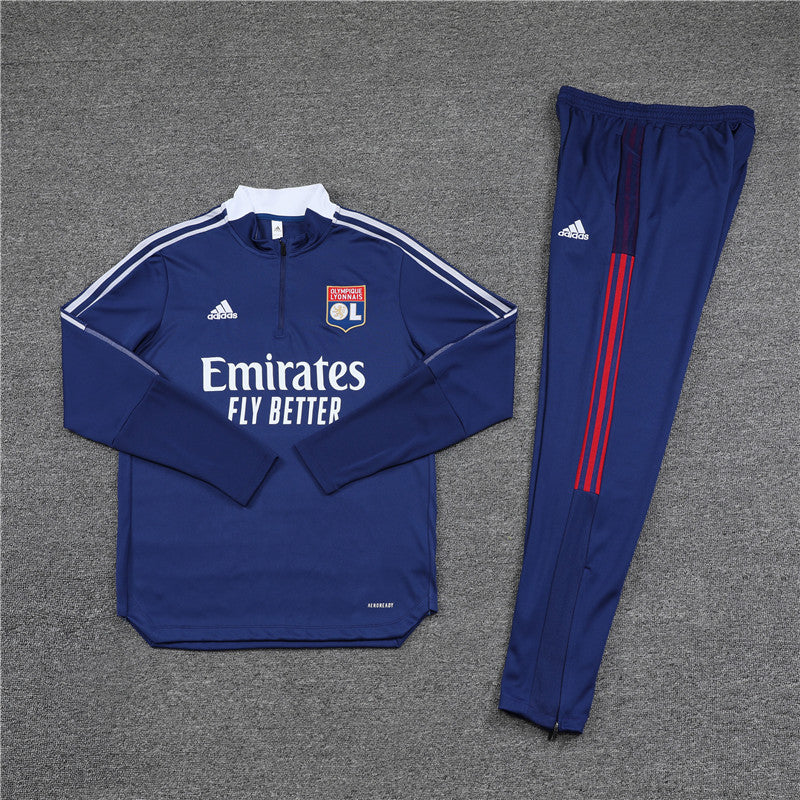 Olympique Lyonnais - Survêtement - 1/2 Zip - Détail
