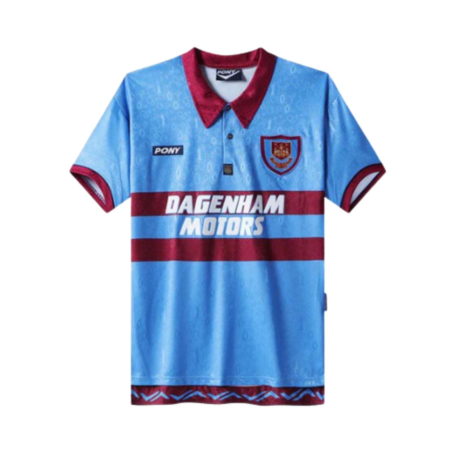 West Ham United Extérieur 96/97 - Vue de face