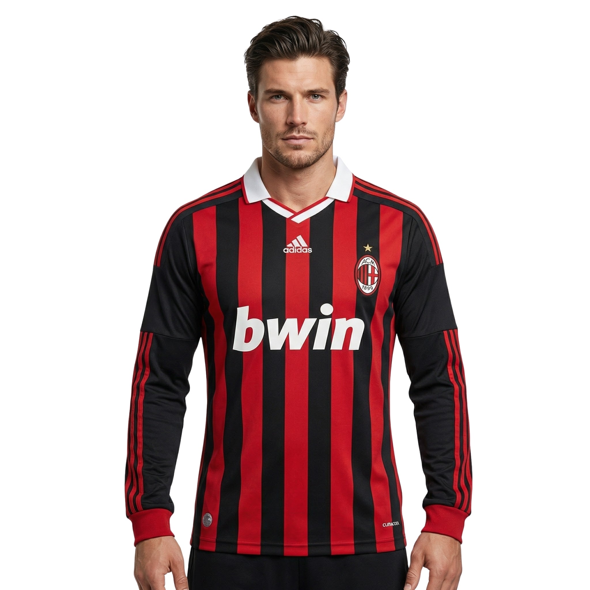 AC Milan Domicile 09/10 - Manches Longues - Vue de dos