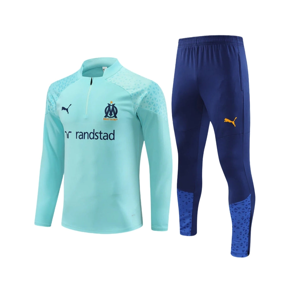 Olympique de Marseille - Survêtement - 1/2 Zip - Vue de face