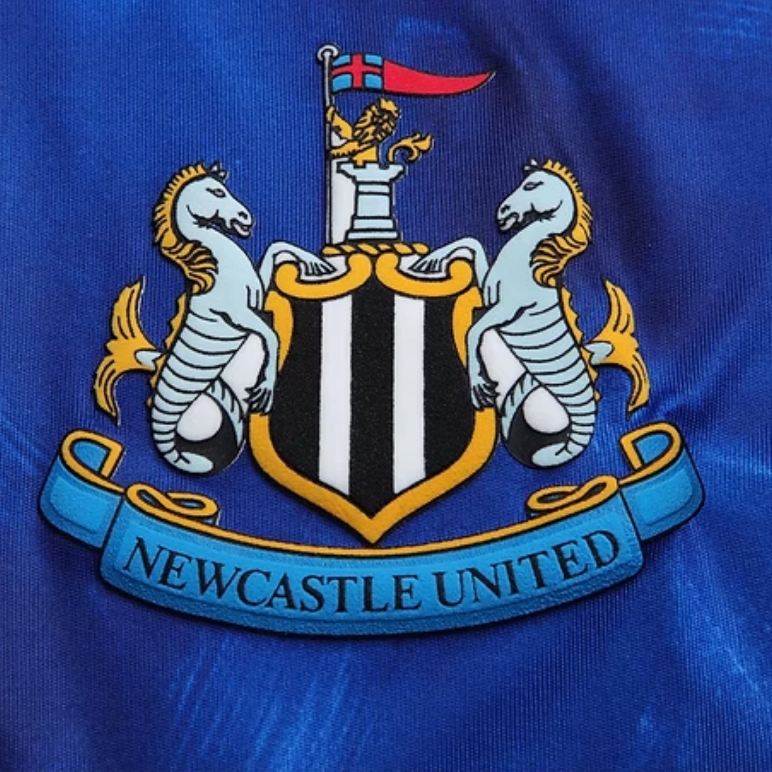 Newcastle United Extérieur 93/94 - Vue rapprochée