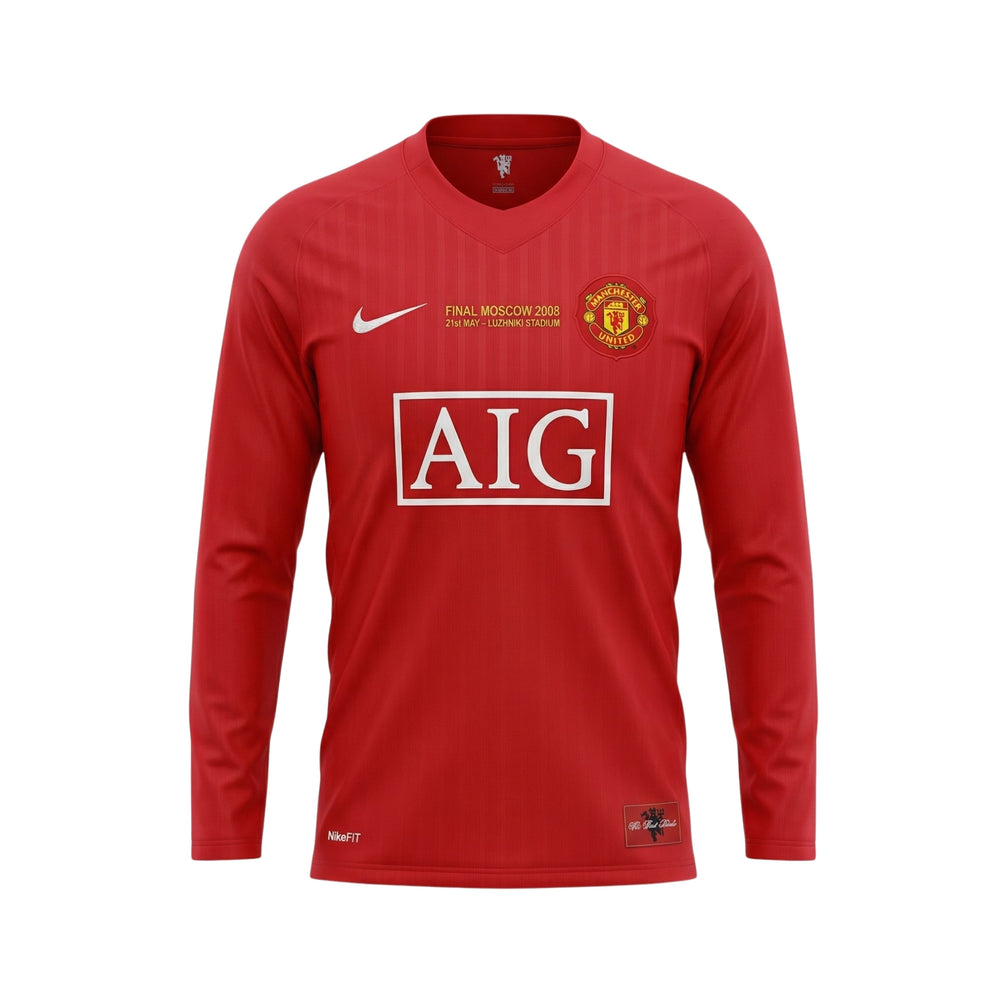 Manchester United Home 07/08 - Long Sleeves - Champions League Final