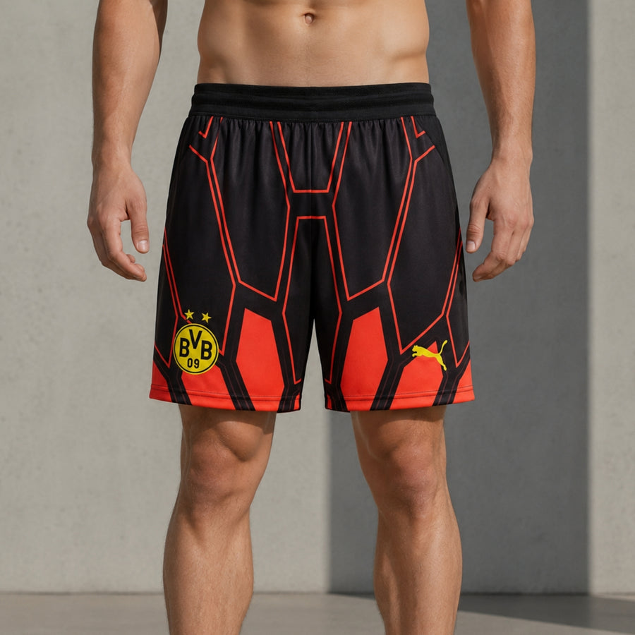Short Borussia Dortmund Gardiens de But 26/27 - Noir et Rouge