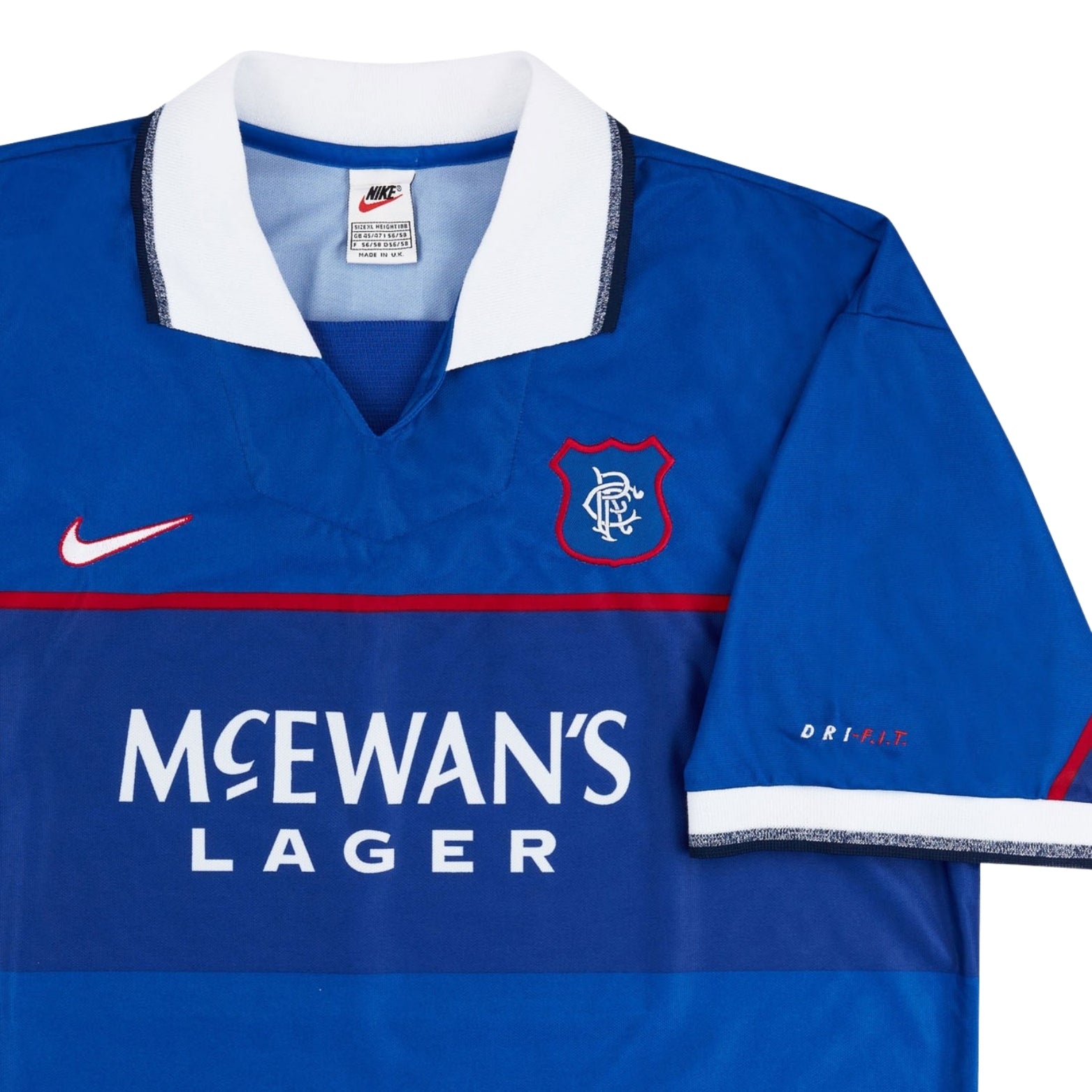 Rangers Domicile 97/98 - Vue rapprochée