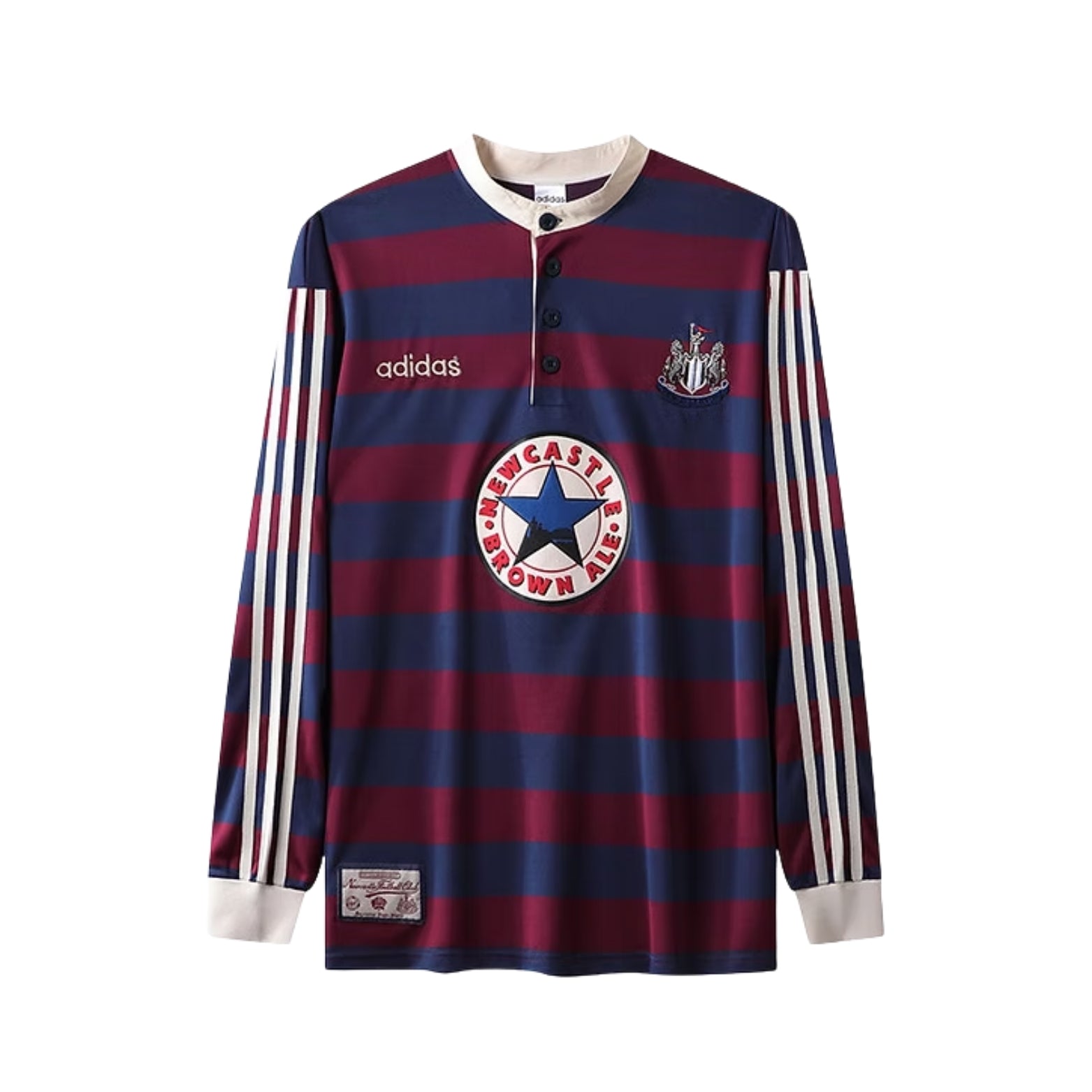 Newcastle United Extérieur 95/96 - Manches Longues - Vue de face