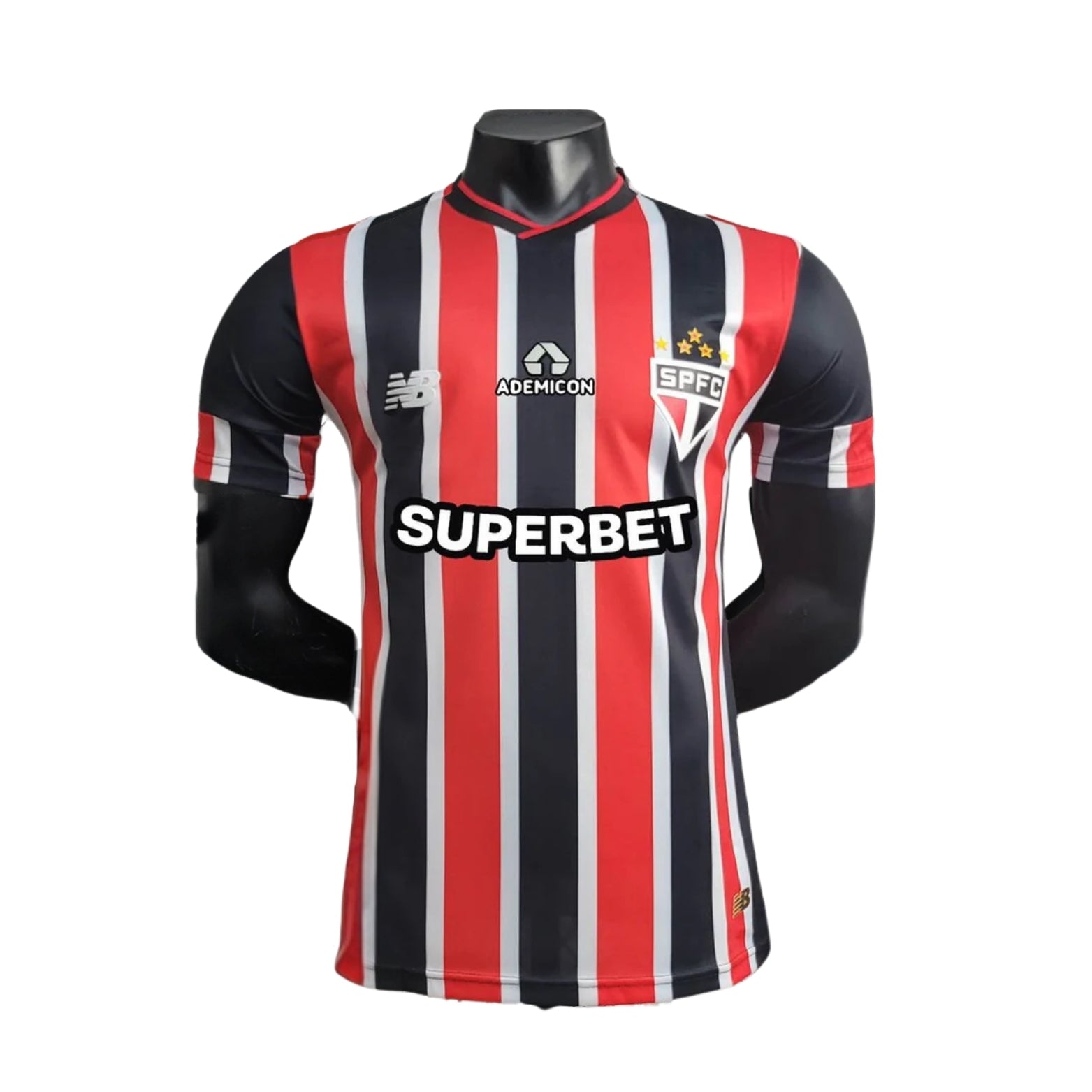 São Paulo Extérieur 24/25 - Tous les Sponsors - Vue de face