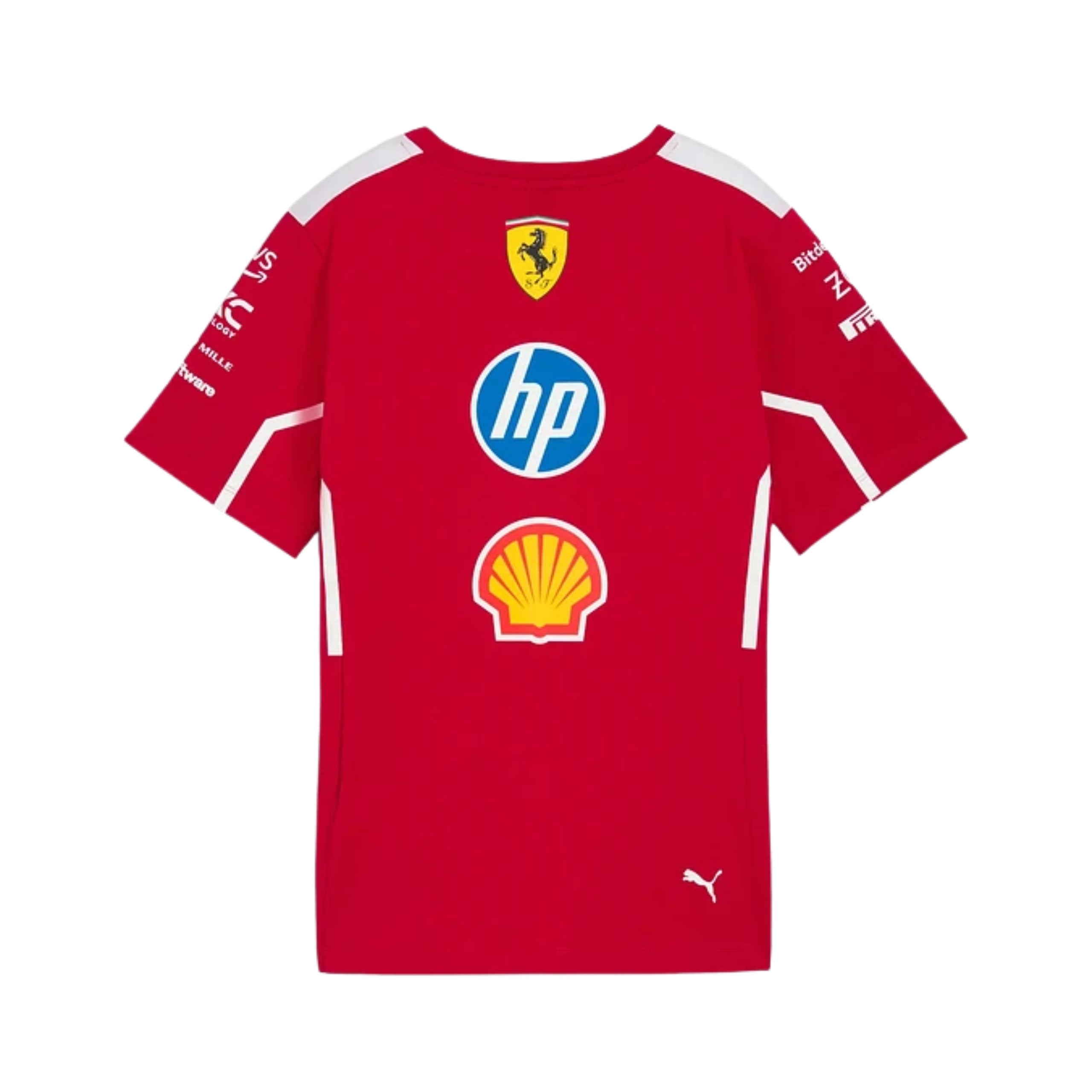 T-Shirt Scuderia Ferrari F1 2025 - Vue de dos