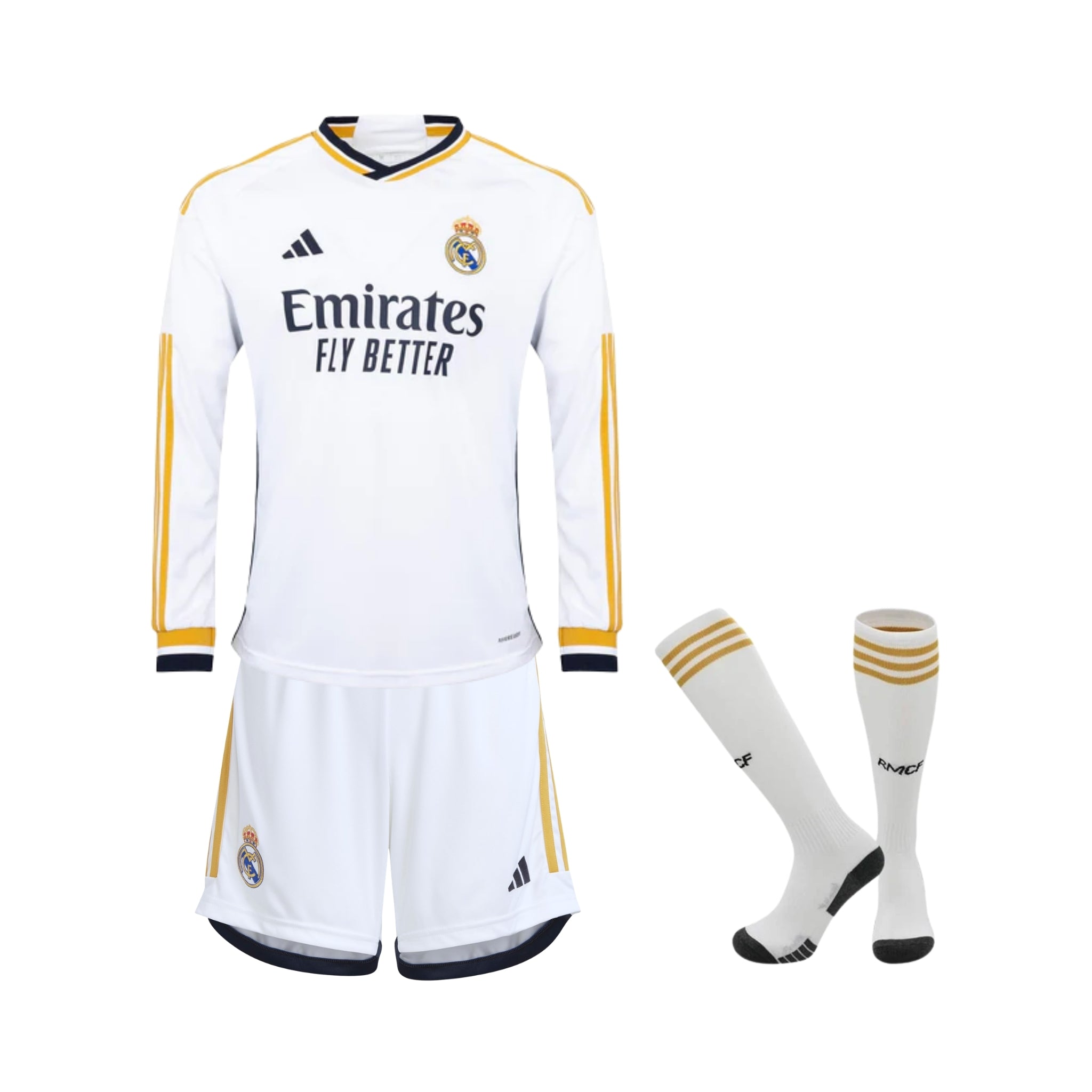 Kit - Real Madrid Domicile 23/24 - Manches Longues - Vue de face