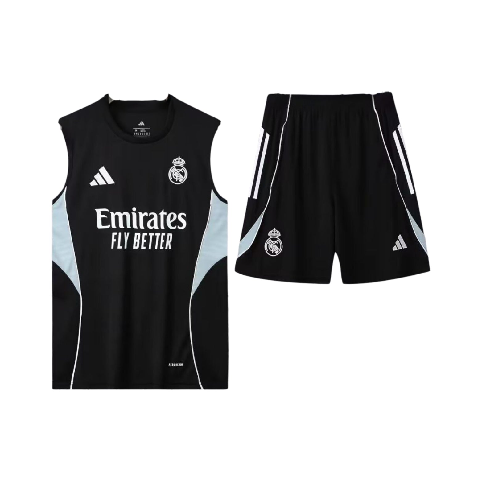 Real Madrid 25/26 - Équipement de Entraînement - Manches Cava - Vue de face