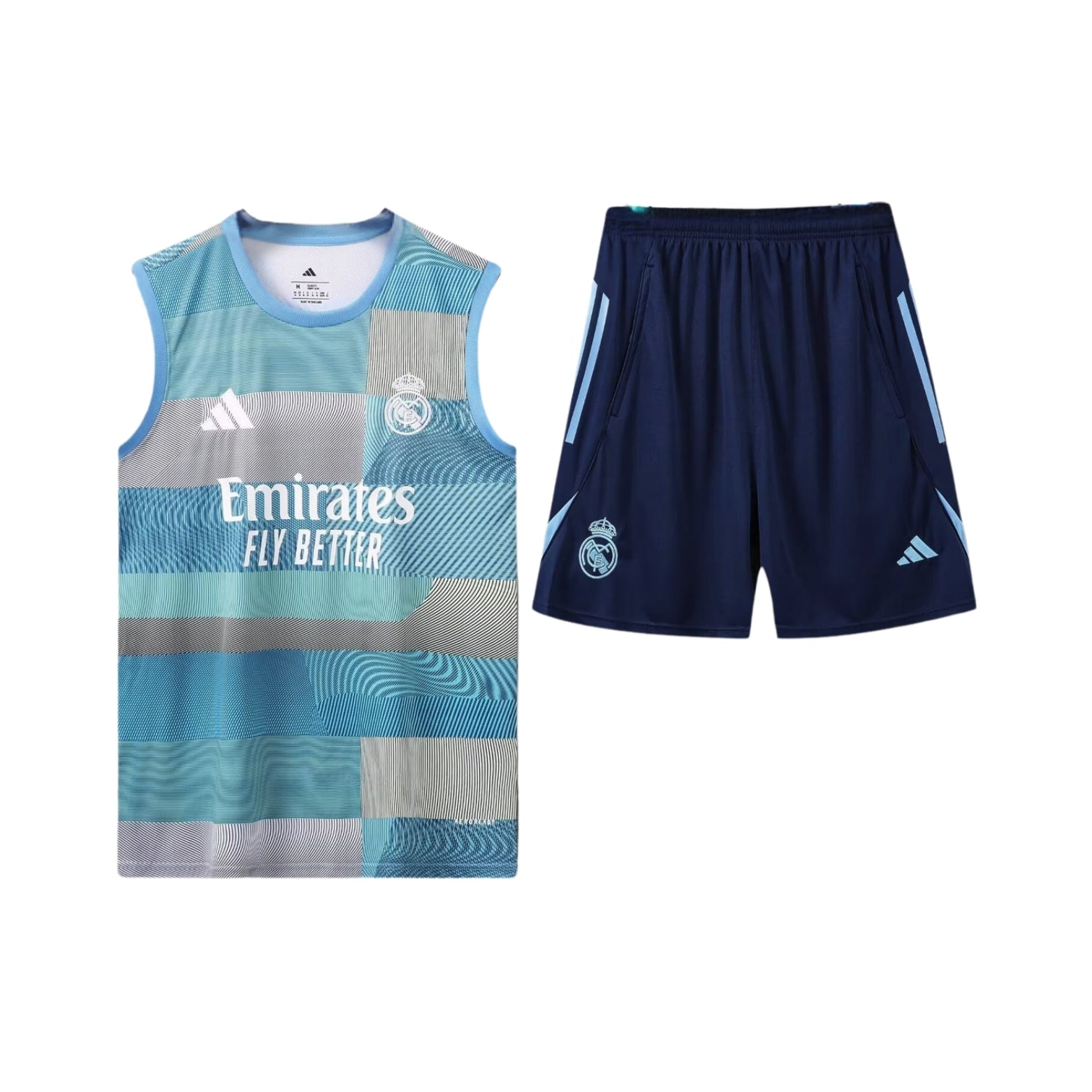 Real Madrid 25/26 - Équipement de Entraînement - Manches Cava - Vue de face