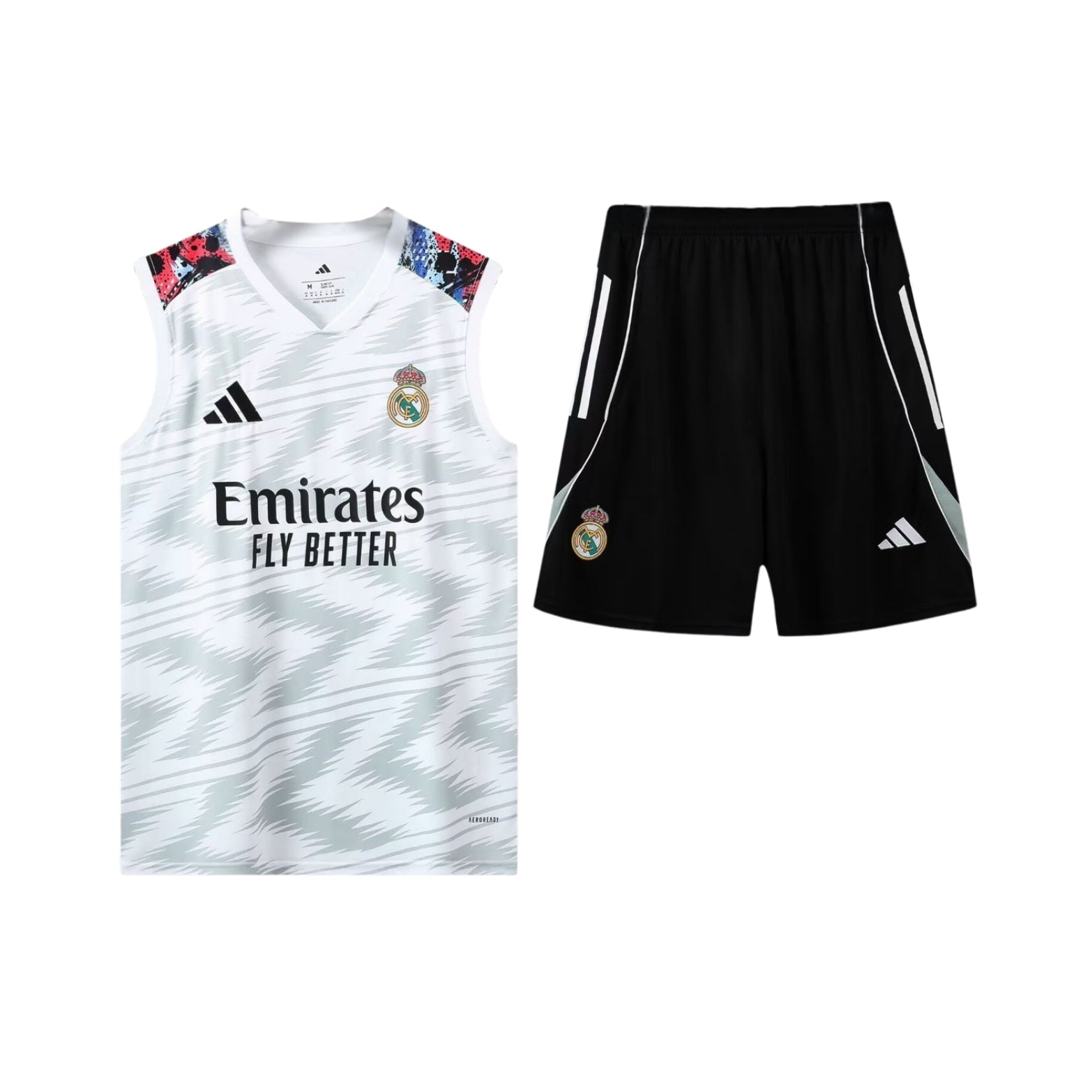 Real Madrid 25/26 - Équipement de Entraînement - Manches Cava - Vue de face