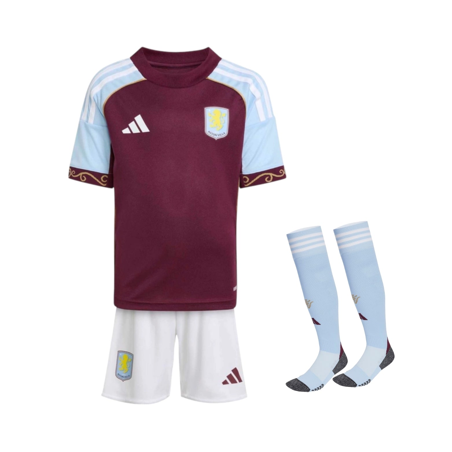 Kit - Aston Villa Domicile 25/26 - Vue de face