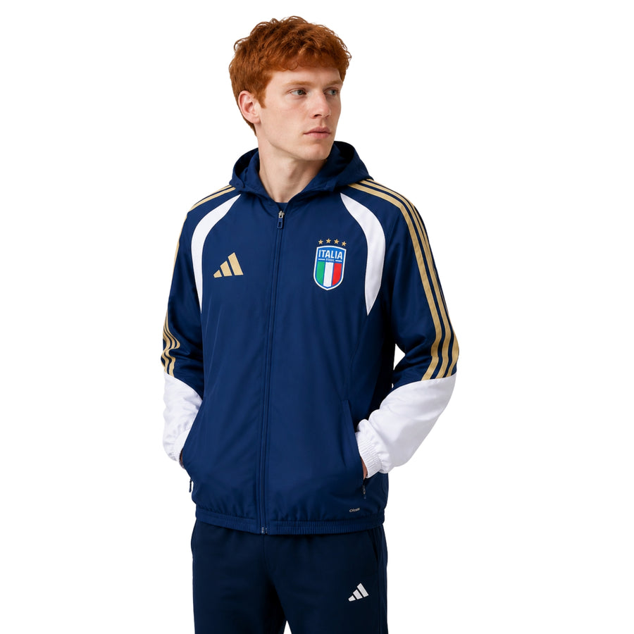 Coupe-Vent - Italie 26/27 - Bleu Marine et Blanc
