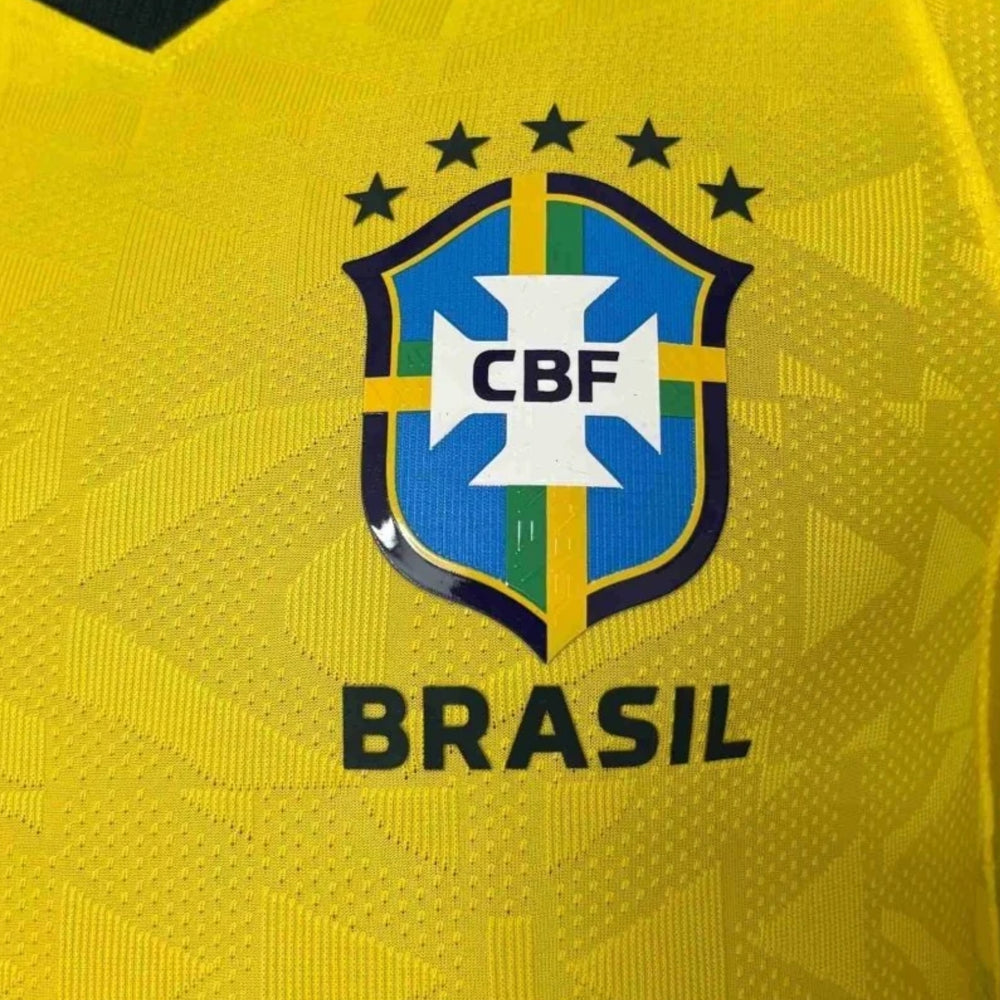 Brésil Domicile 26/27 - Coupe du Monde 2026 - Manches Longues - Version Joueur