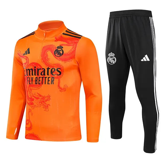 Real Madrid 2024/25 - Survêtement - 1/2 Zip - Vue de face
