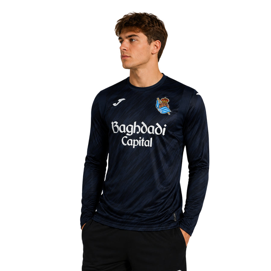 Real Sociedad Gardiens de But 26/27 - Manches Longues - Bleu Marine
