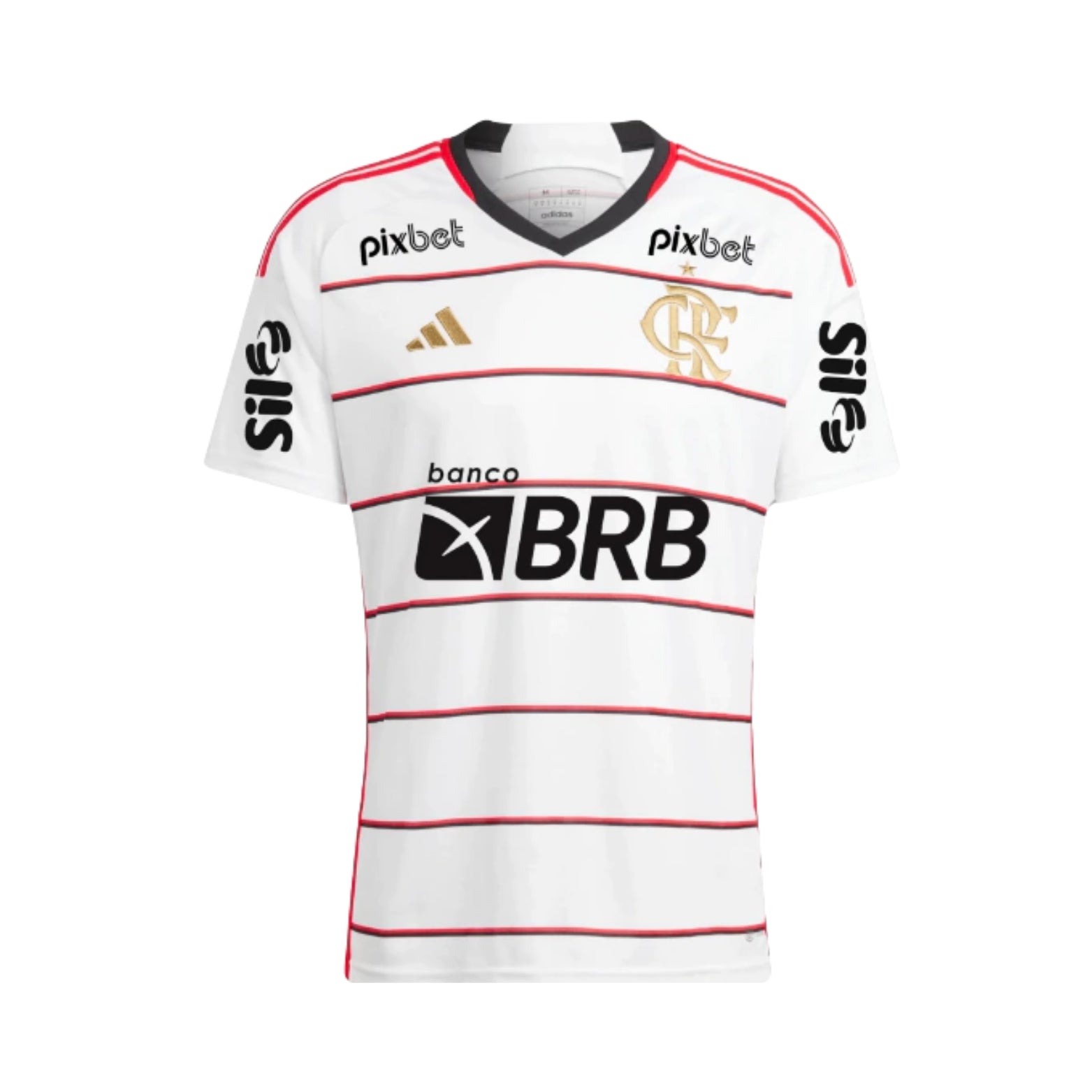 Flamengo Extérieur 23/24 - Tous les Sponsors - Vue de face