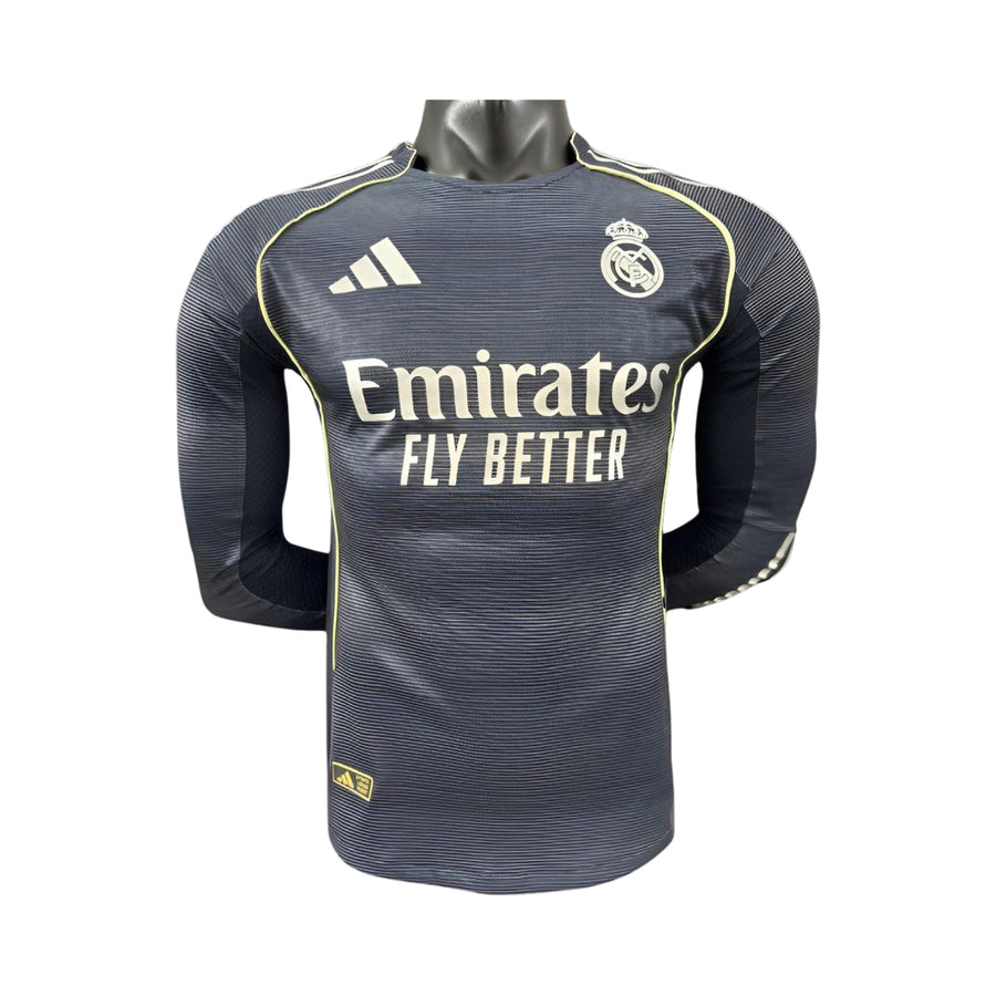 Real Madrid Extérieur 25/26 - Version Joueur - Manches Longues